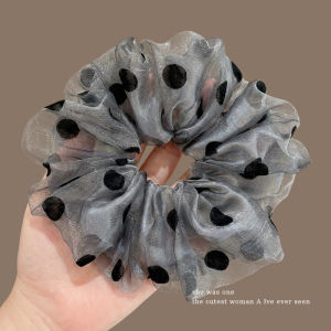 NING ZHOU | Chic Dotted Tulle Scrunchie Hair Accessories