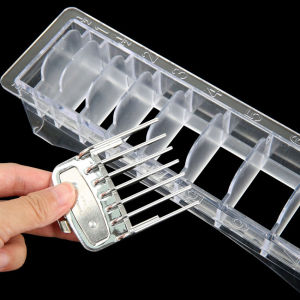 10 Grid Base Storage Box for Sisir Pemotong Batas Universal Hair Clipper Limit Guide Comb for Barber Hair Styling Tool Kit Accessories Kotak Penyimpanan Sisir Rambut Batas
