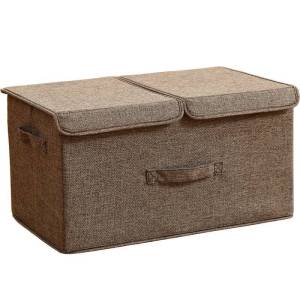 Water-washable Foldable Dual Compartment Storage Box