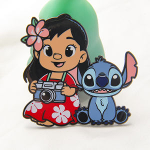 Stitch And Lilo Star Wars Anime Metal Badge Pin Gift Bag Decoration Brooch Pin Alloy Plated Silver Gold Fashion Jewelry