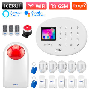 KERUI | Bộ Báo Động Nhà Thông Minh Không Dây KERUI Tuya Hệ Thống An Ninh WiFi GSM Với Cảm Biến Chuyển Động PIR Và Còi Báo Động Để Bảo Vệ Nhà Cửa