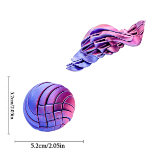 Creative Slime Ball Fidget Toy 3D Printed Twistsphere Fidget Toy Gear Liquid Flow Ball With Rotating Design Anxiety Relief Toys