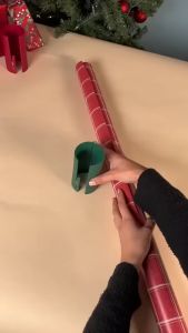Mini Gift Wrapping Paper Cutter Tool Holiday Paper Roll Sliding Cutting Dispenser