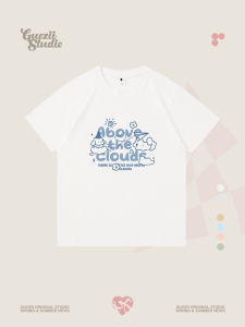 Áo Thun Cotton Tay Ngắn Guozii Dành Cho Nữ Thiết Kế Ngọt Ngào Cổ Tròn Tay Ngắn Dáng Rộng Mùa Hè 2025 Áo Thun Thường Ngày