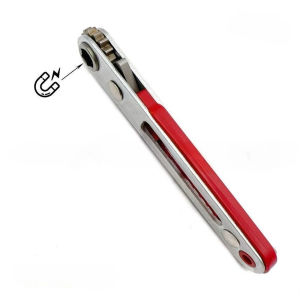 1/4 ไดรฟ์แบบสองทิศทางไขควงวงล้อชุดมัลติฟังก์ชั่น DIY เครื่องมือคู่มือขนาดกะทัดรัด Handle สําหรับ Easy Storage