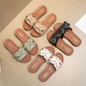 Wolf.id SPT-33 Sandal Selop Wanita Remaja Model Pita Lucu Slip On Flat Kasut Datar Trendy BISA COD