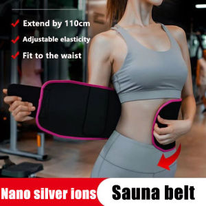 Sauna Burn Fat Slimming Belt Women Wrap Sweat Weight Loss Hot Neoprene Compression Belt Waist Slimming Shaping Sports Compression Body Shaper Girdle Fitness Weight Loss