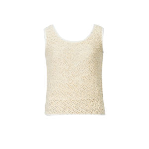 Blacknini Shiny Sequin Hollow Knitted U-Neck Vest/Shorts Set Ultra-Thin Summer Vacation Style Womens Outerwear