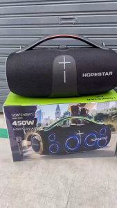 ตัวใหม่ล่าสุด HOPESTAR A86 ลำโพงบลูทูธ 450วัตต์  แถมไมค์ลอย1อัน ลำโพง6ดอก มีไฟRGB ปรับเบสได้3โหมด ของแท้100%