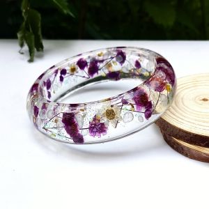 New Chinese Style Chinese Fad Romantic Natural Starry Sky Bracelet Handmade Customized Artsy Epoxy Bracelet Plant Specimen Gift