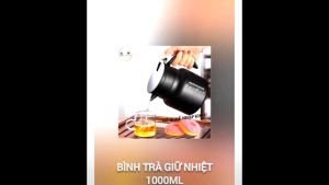 Bình trà giữ nhiệt Inox 316 hàng cao cấp xuất Nhật dung tích 1000ML-Hàng Cty theo tiêu chuẩn quốc tế