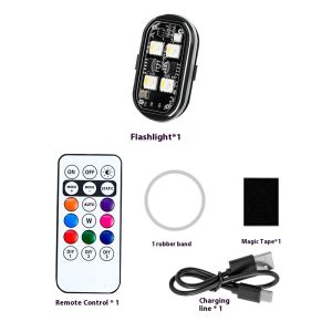 New model center grille leading modification aircraft lamp motorcycle remote control flashing lamp universal wireless motorcycle