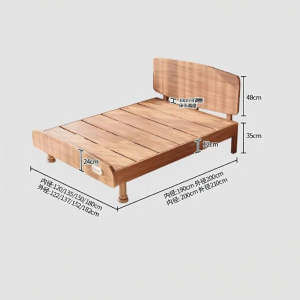 XILIMEI | Children Bed Solid Wood Princess Design