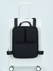 Suitcase Rolling Luggage Vest Bag Luggage Harness Luggage Accessory Bag With Zipped Laptop Compartment For Men Women Adults Trips