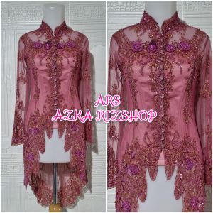 atasan kebaya pesta kebaya wisuda kerah syanghai + longtorso