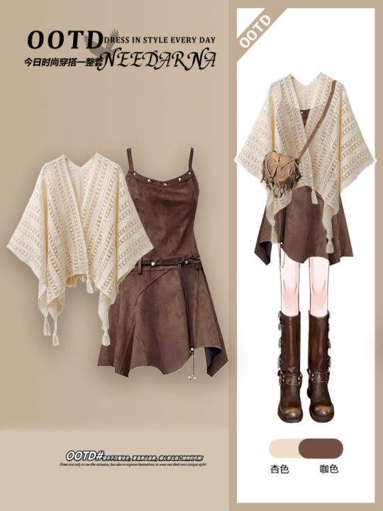 Váy Ngắn Artemis Bohemian Wildland Phong Cách Áo Vest Nữ Du Lịch Kombinat Váy Mùa Hè Chất Liệu Polyester Và Polyurethane