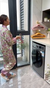 Rak Organizer Hanger Dapat Disesuaikan Baju Storage Rack Holder Tempat Penyimpanan Hanger Rak Gantun