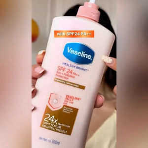 [BUNDLE OF 2] Vaseline Healthy Bright SPF24 Sun+Pollution Protection 500ml - For Pollution Protected Skin