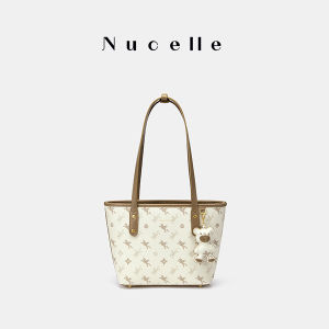 กระเป๋าถือผู้หญิง Nucelle Fly Horse Totter ขนาดใหญ่ 2025 กระเป๋าสะพายไหล่หนัง PU ทรงสี่เหลี่ยมแบนแบบลำลอง สีพื้น ซิป