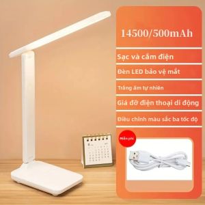 Đèn Bàn Có Thể Điều Chỉnh Độ Sáng Điều Khiển Cảm Ứng 3 Cấp Bảo Vệ Mắt Đèn Bàn LED Đèn Ngủ Chạy Bằng Nguồn USB Để Học Tập
