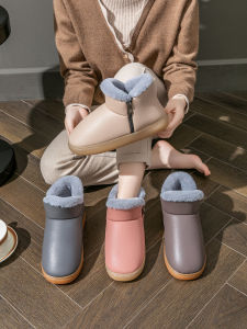 Dép Bông Mùa Đông Chống Thấm Nước Đế Dày Lót Lông Cừu Cho Nam Và Nữ Dép Đi Trong Nhà Chống Trượt Cho Người Cao Tuổi