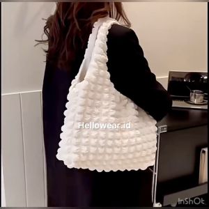 PUFFY FOAM TOTEBAG HANDBAG SLING BAG SHOULDER BAG TAS JINJING KOREA TAS PESTA BEST SELLER PUFFY TOTE BAG TAS KULIAH TRAVEL GAYA KOREA TOTE BAG FASHION IMPORT TAS WANITA TRAVEL