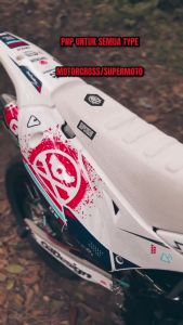 Supersub Sarung Kulit Jok Putih Untuk Crf Klx Wr Dtracker Ktm Viarcross Antirembes