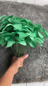 tangkai daun mint rimbun artificial jual per 1 lusin dekorasi