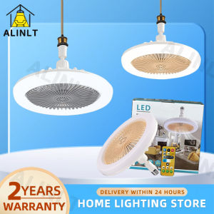 Ceiling Fan With Light Modern LED Tri Color 2 in1 Ceiling Fan Lamp 30W E27 Mute Dimmable Remote Control Aromatherapy ALINLT