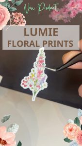 Lumie Floral Stickers - journaling random flowers in watercolor