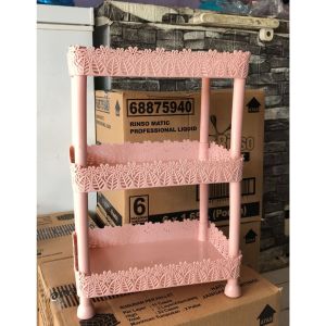 Rak Bumbu Serbaguna 3 Susun / Rak Dapur Clio Lotus Model Kotak / Rak Kosmetik Serbaguna
