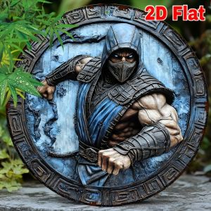 CIFbuy | 2D Flat Aluminum Round Metal Sign 8x8 Inch Wall Art for Home Garden Decor