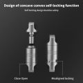 Titanium Alloy Rotating Ring Buckle Keychain Waist Belt Buckle Spring Lock Keyring Outdoor Tool EDC Unboxing Tool. 