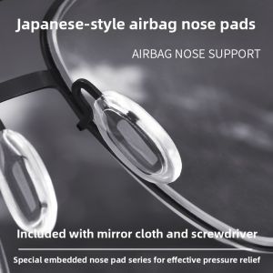 Anti-Slip Silicone Nose Pads for Glasses Embedded Airbag Inserts Soft Comfortable Eye Glass Nose Bridge Cushion Covers