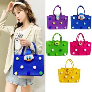 Cartoon Felt Handbag Mommy Bag Gift Bag Shopping Bag Kids Gift Bag Fashion Shoulder Bag Kids Travel Bento Original Bags