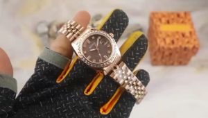 Box Exclusive Jam Tangan Bonia Permata Kombi VA-985OR / Jam Tangan Fashion Wanita Tali Rantai Diameter 36cm