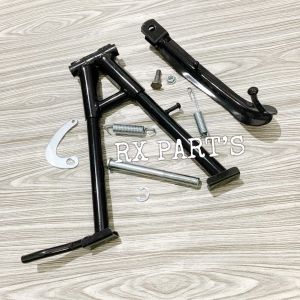 PAKET STANDAR TENGAH / STANDAR DUA RX KING HITAM + STANDAR SAMPING RX KING HITAM + AS STANDAR TENGAH + CLIP AS STANDAR TENGAH + BAUT & MUR STANDAR SAMPING + TAPAL KUDA STANDAR TENGAH RX KING RXKING