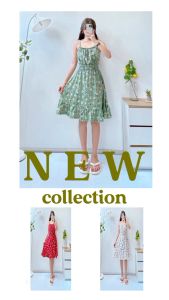 Hannah Dress with Flower Design HDF FREESIZE WOMENSWEAR
