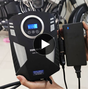 ปั๊มลมไฟฟ้า TOMSUN ระบบดิจิตอล ปั๊มลมแรง เติมลมเร็ว เครื่องเติมลมยางรถยนต์ สูบลมมอเตอร์ไซต์ สูบลมไฟฟ้า