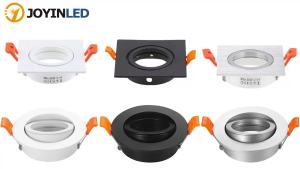 JOYINLED LED MR16 GU10 Fixture Adjustable Recessed Led Light LED Ceiling Spot Light Frame Led Ceiling Light Fixtures Frame