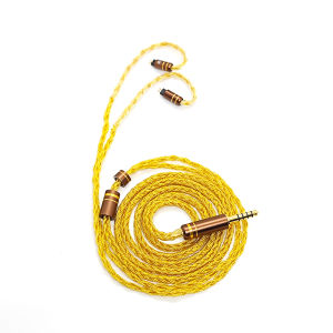 16 core 6N pure silver plated gold-plated replaceable IEM cable upgradable mmcx IE900 kz zs6 Earphone cable