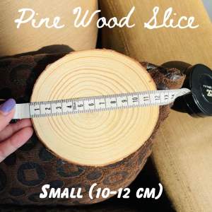 Unfinished Natural Wood Slices Pine Wood Round Tree Bark Log Disc Coaster Vase Craft Rustic Wedding