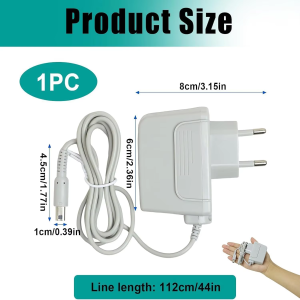 For 3DS NEW 3DS XL 3DSLL NDSI 4.6V Home Travel Wall Charger AC Power Adapter Replacement Power Charger Cable Adapter Portable