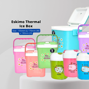 YU x Eskimo - Cooler box 2L / ice box / Bekas Air Tahan Sejuk 8jam