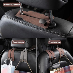 Quality Car Headrest Hook Metal Rear Seat Hanging Dual Hook 20KG Large Load-Bearing Alloy Hook Hanger Universal cars accessories
