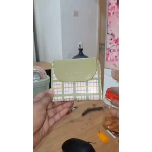DOMPET LIPAT WANITA WA912G3 LINVIE HIJAU KULIT CANTIK KEKINIAN TERBARU MURAH PREMIUM CEWEK FASHION KOREA MINI SIMPLE MUAT KARTU ATM RESLETING KOIN