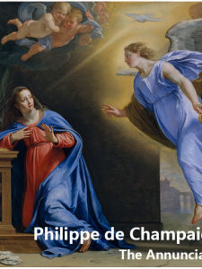 Baroque Angel Announcing Birth Unframed Oil Canvas Decorative Painting for Living Room Office Bedroom Restaurant Entrance