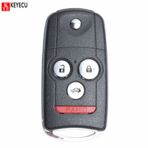 KEYECU New Replacement Remote Key Fob 4 Button for Acura TL 2009-2014 Acura TSX 2009-2014 2010-2013 Acura ZDX FCC ID:MLBHLIK-1T