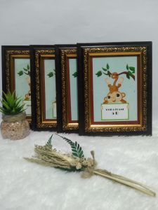 frame kaca 5R /figura/bingkaifoto/hiasandinding/hiasankamar/dekorasirumah/dekorasidinding