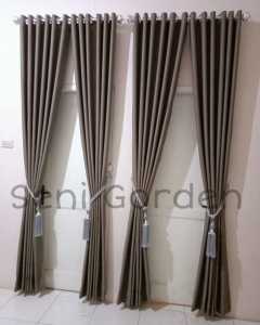 HORDENG JENDELA DAN PINTU MOTIF POLOS GORDEN SEMOKRING BAHAN BLACKOUT IMPOR